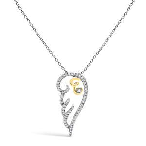 10K Yellow Gold over .925 Sterling Silver